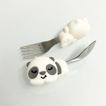 マーカス&マーカス パームグラスプ スプーン&フォークセット パンダ(MMPG-PD) MARCUS&MARCUS 【送料無料 沖縄・一部地域を除く】